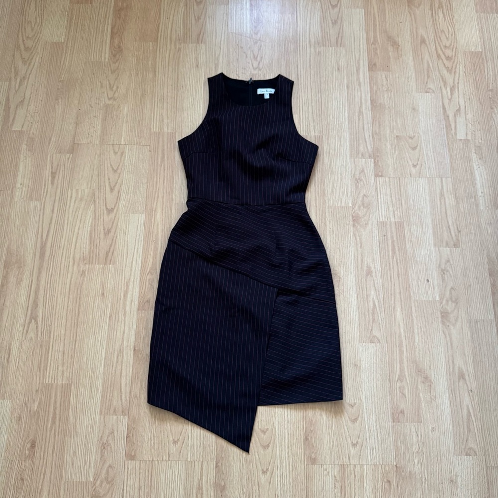 Love, Bonito Black Dress with Red Stripes